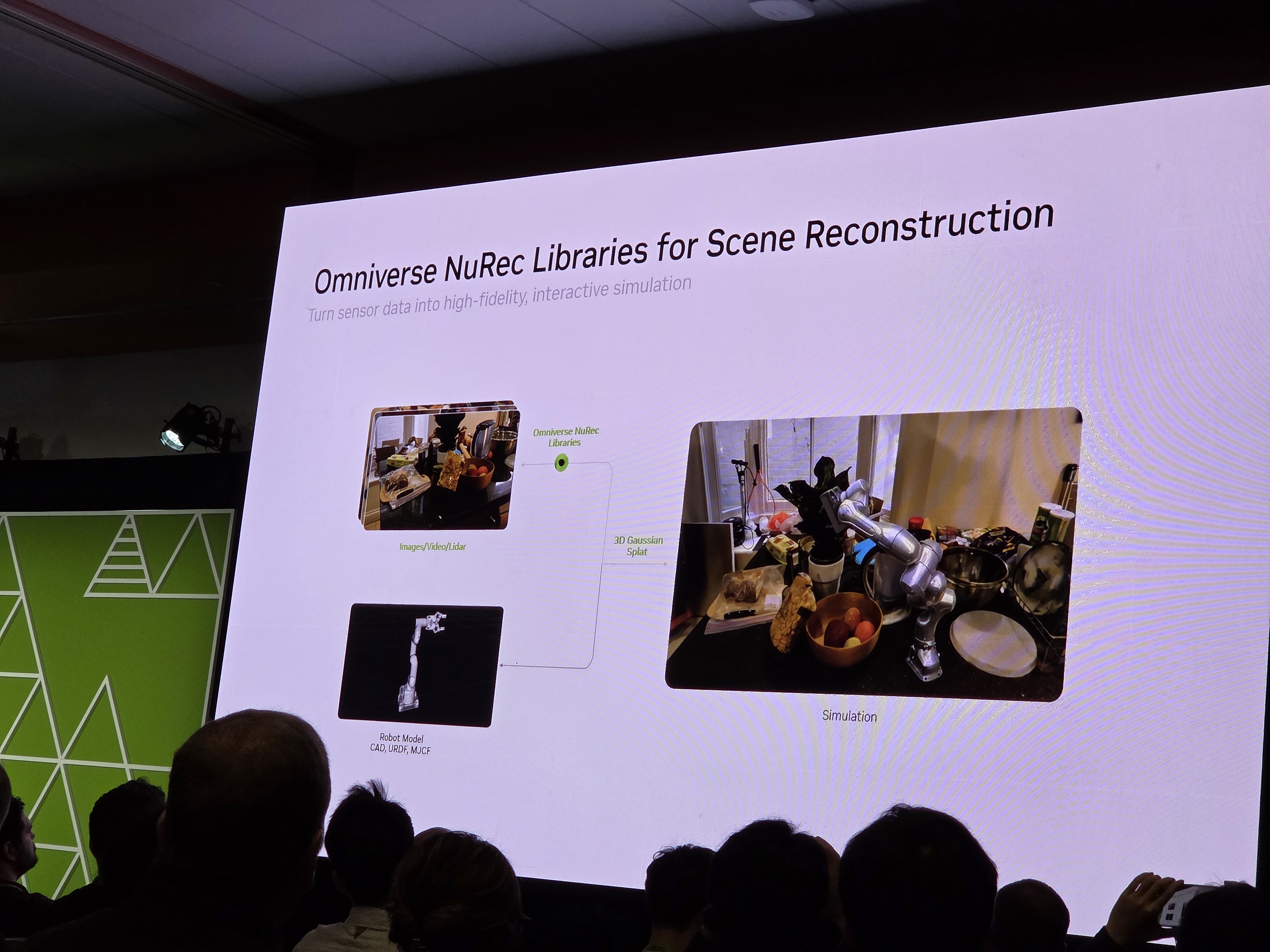 Omniverse NuRec Libraries — 센서 데이터(이미지/비디오/LiDAR)를 3D Gaussian Splat으로 변환하여 고충실도 시뮬레이션 환경 구축